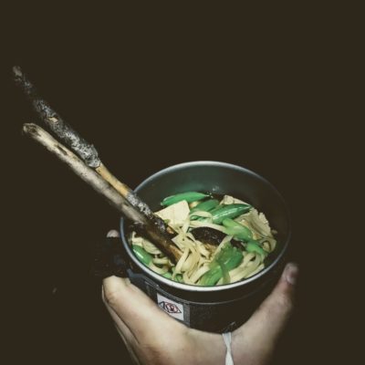 backpacking ramen noodle recipes - sesame & seaweed ramen
