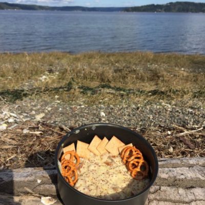 hiking recipe book - german sausage dip