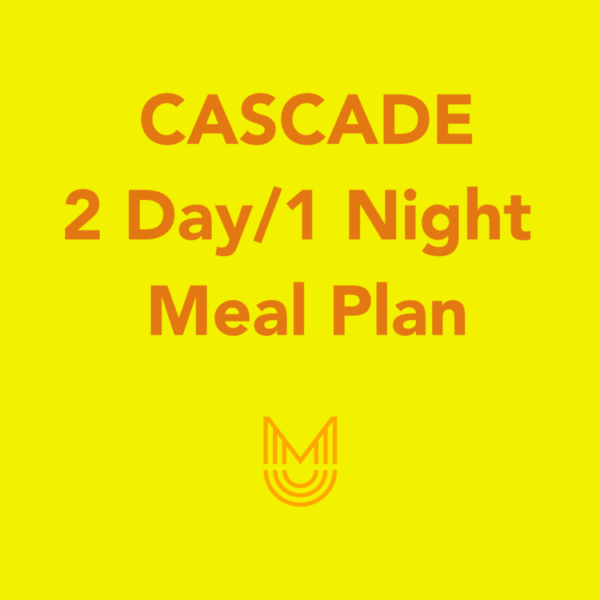 backpacking meal plan - cascade