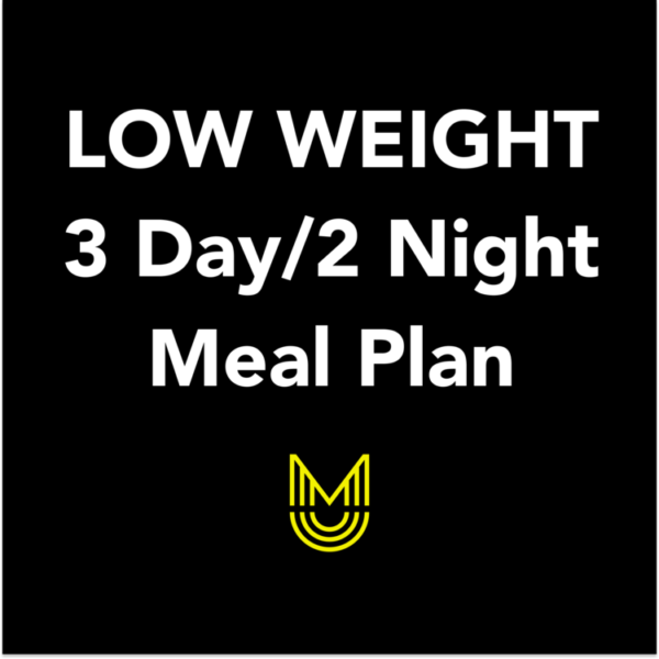 low weight backpacking meal plan