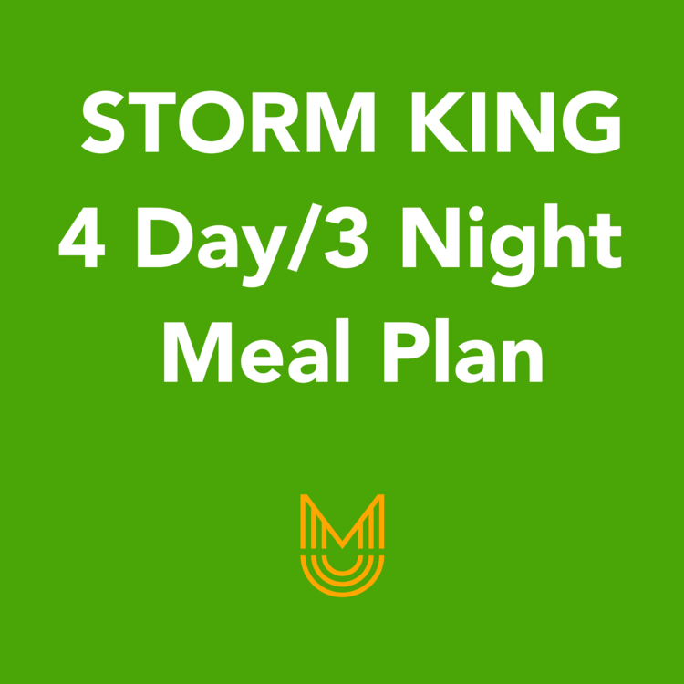 3n backpacking meal plan 4 day