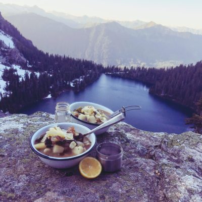 backcountry kitchen - white bean and kale soup