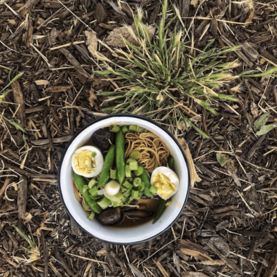 elevated camping meals - ramen