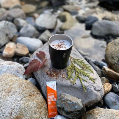 backpacking kettle - coconut chai