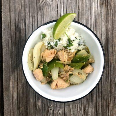 best camping recipes - chicken chili verde