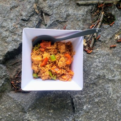 elevated backpacking meals - Paella