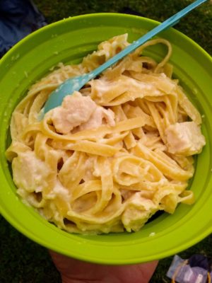 gourmet camping dinner recipes - fettuccini