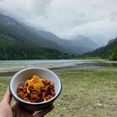 vegetarian backpacking food recipes - frito pie