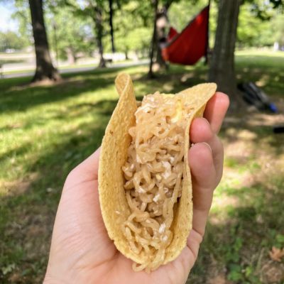 backpacking ramen noodle recipes - tacos